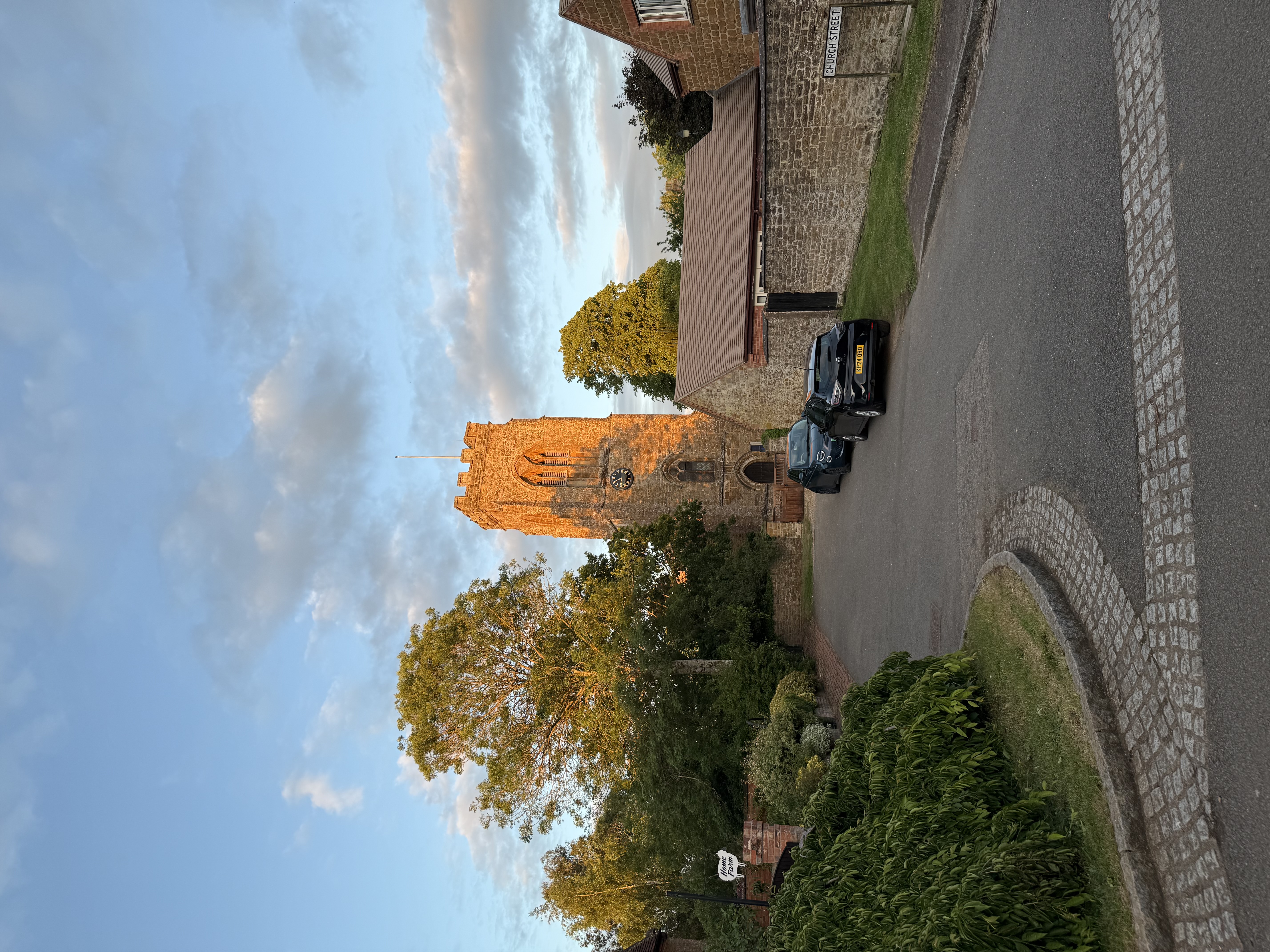 St Mary's church at golden hour on Church Street